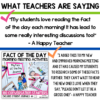fun fact of the day cards and  journal what teachers are saying
