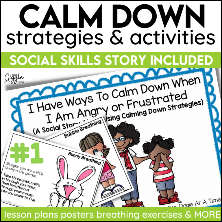 calm down strategies and activities