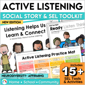 Active Listening Social Story SEL Activities Listening Skills Special Education