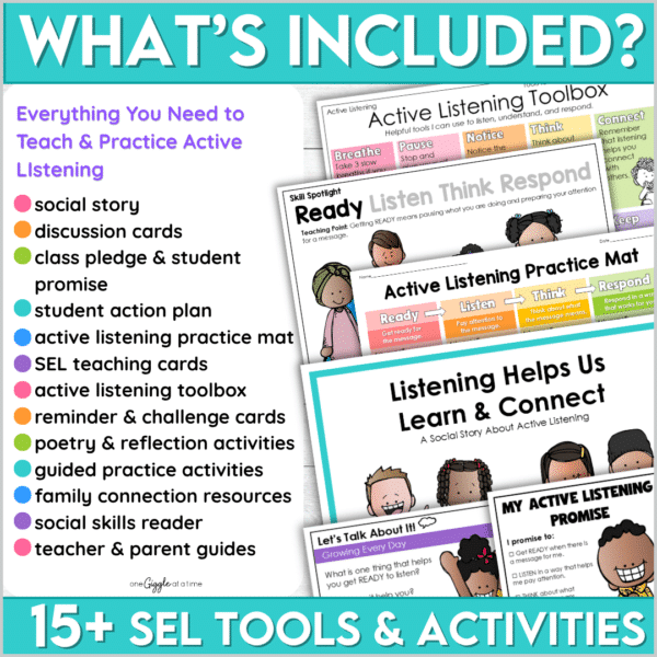 Active Listening Social Story SEL Activities Listening Skills Special Education Active Listening Social Story SEL Activities Listening Skills Special Education