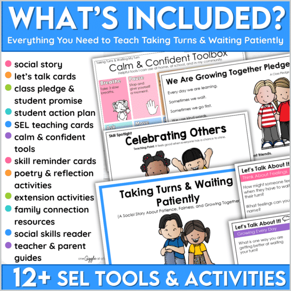 taking turns & waiting patiently social story & sel toolkit taking turns & waiting patiently social story & sel toolkit