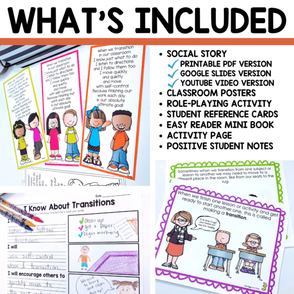 classroom transitions social story and social skills activities whats included classroom transitions social story and social skills activities whats included
