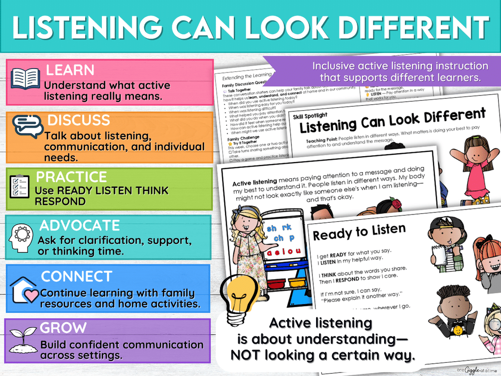 listening can look different