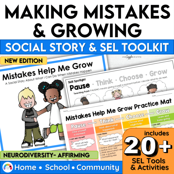 Making Mistakes Social Story & SEL Activities Making Mistakes Social Story & SEL Activities