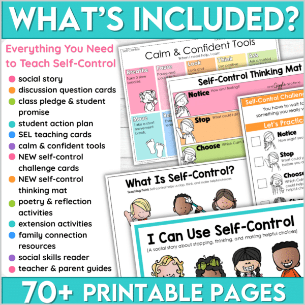 Self Control Social Story SEL Activities Emotional Regulation Managing Behavior Self Control Social Story SEL Activities Emotional Regulation Managing Behavior