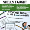 problem solving social story and social skills activities skills taught