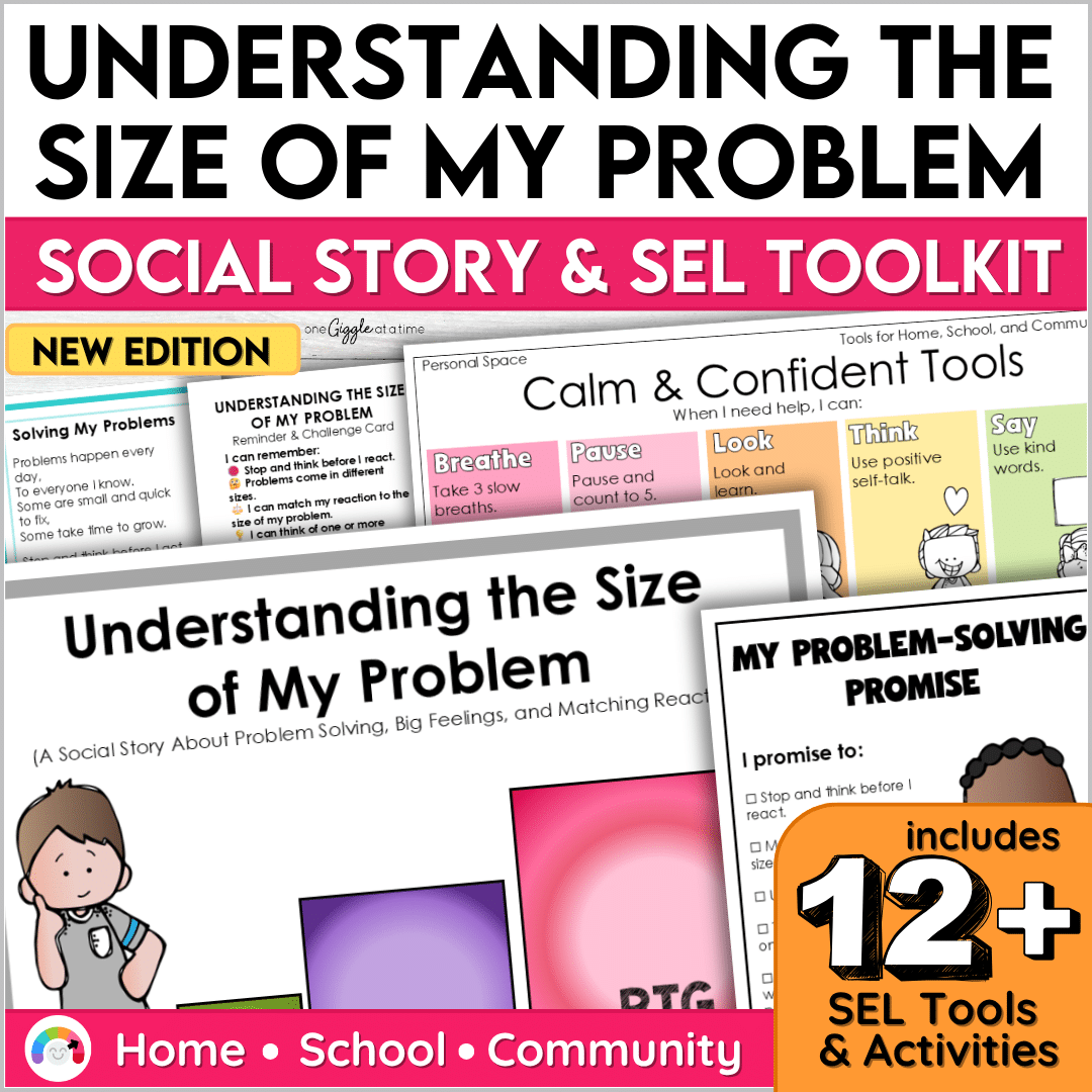 size of the problem social story and social skills activities k-2
