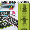 feelings check in  social story and social skills activities emotions covered