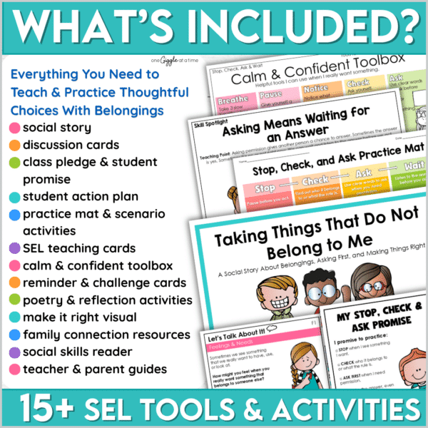 Taking Things Social Story & SEL Toolkit Stealing Taking Things Social Story & SEL Toolkit Stealing