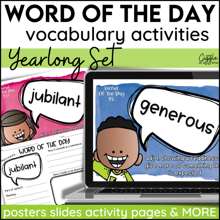 word of the day yearlong set k 4