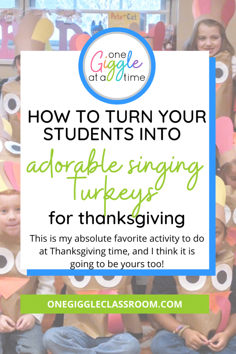 How To Turn Your Students Into Adorable Singing Turkeys For Thanksgiving