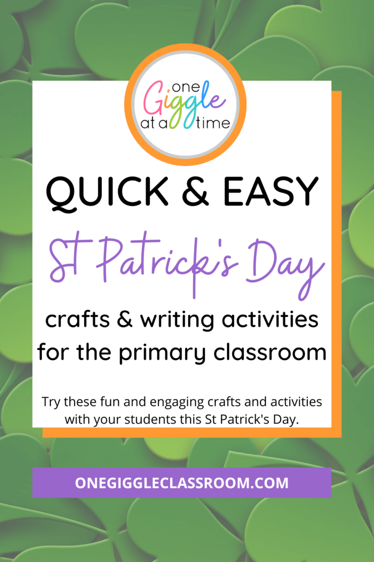 Quick and Easy St. Patrick’s Day Crafts and Writing Activities For the Primary Classroom