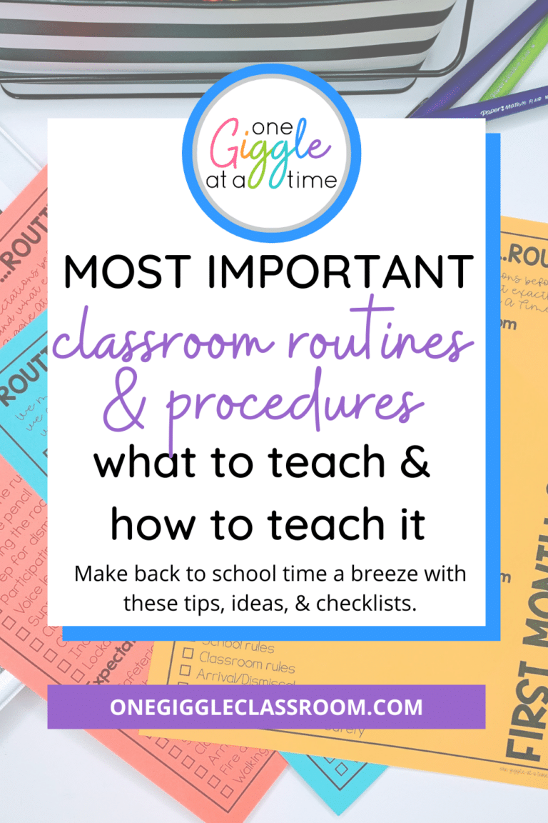 Most Important Classroom Routines and Procedures: What to Teach and How to Teach It