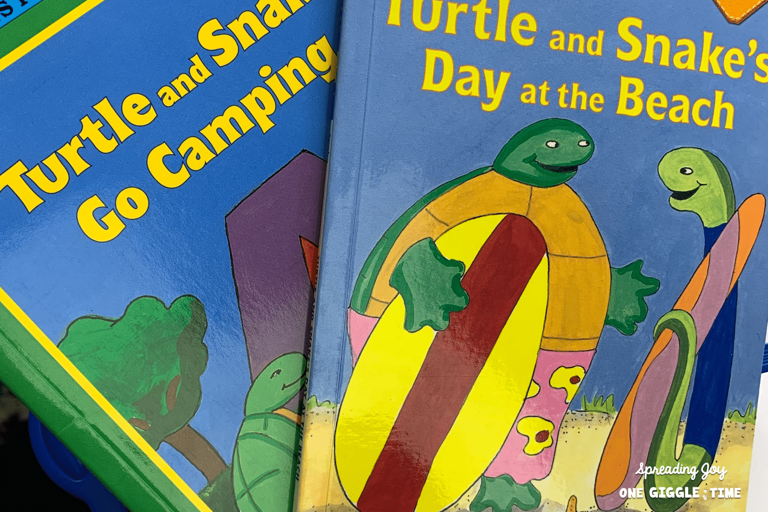 two guided reading titles: Turtle and Snake Go Camping, and Turtle and Snake Day at the Beach.png