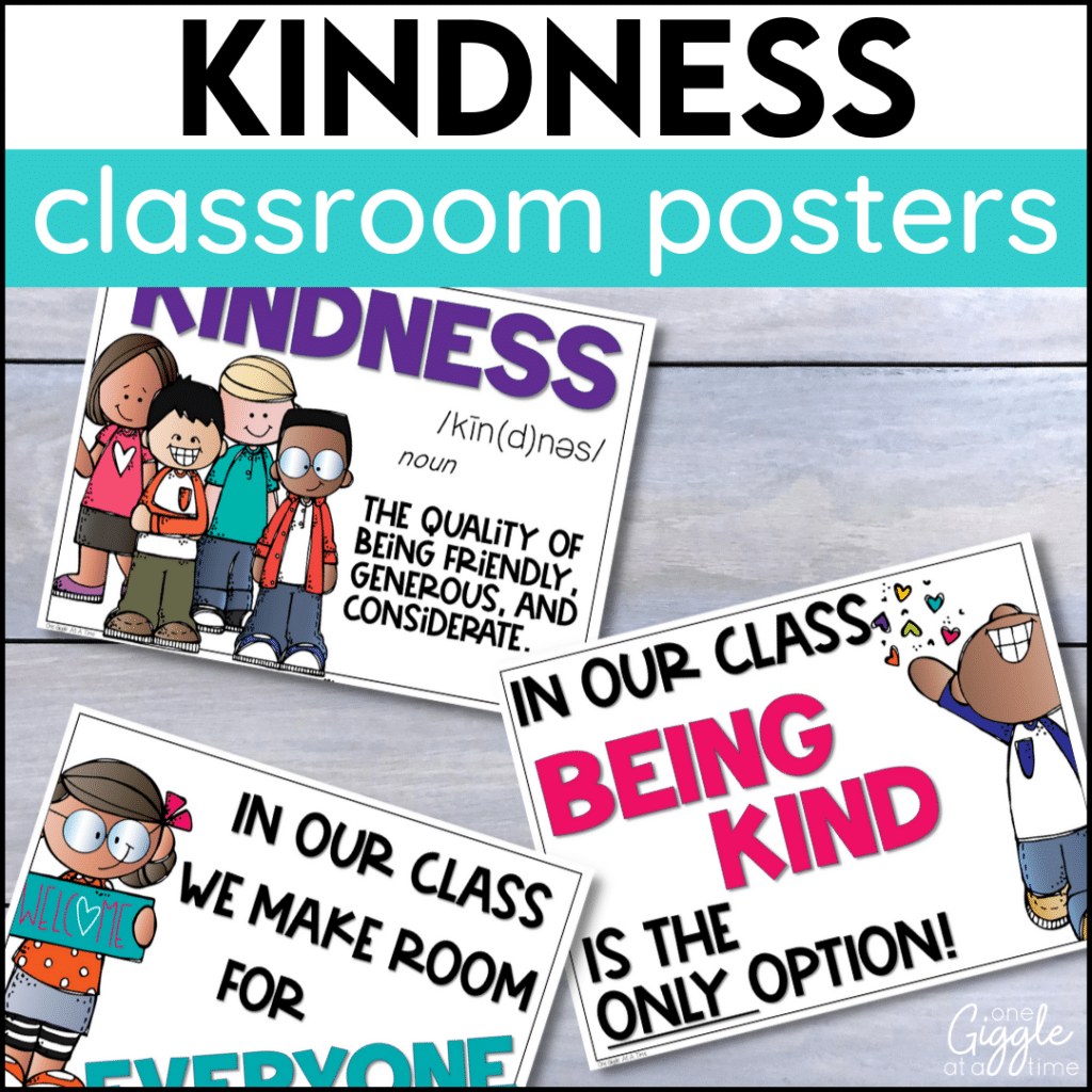 kindness classroom posters freebie