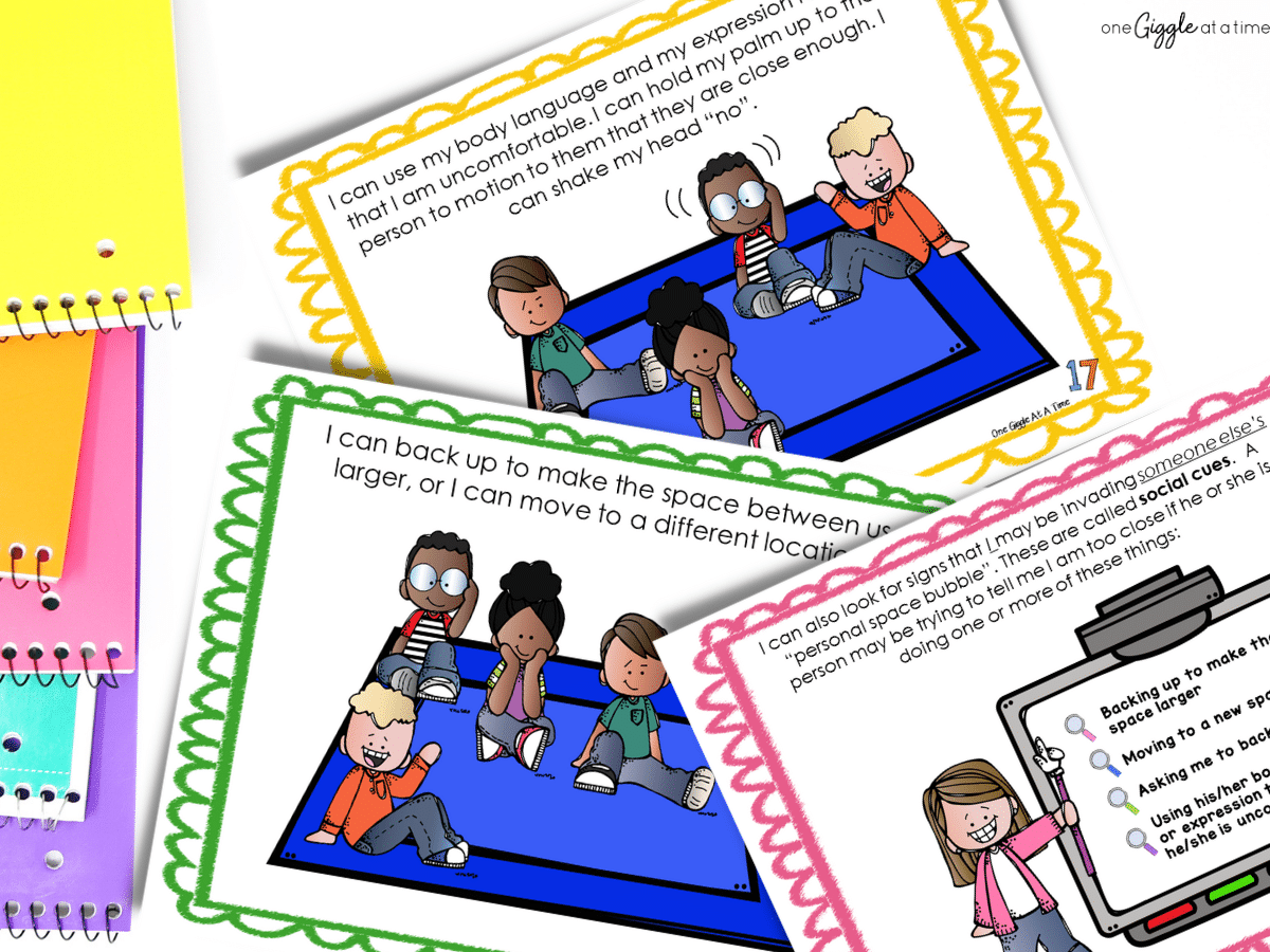 personal-space-social skills story