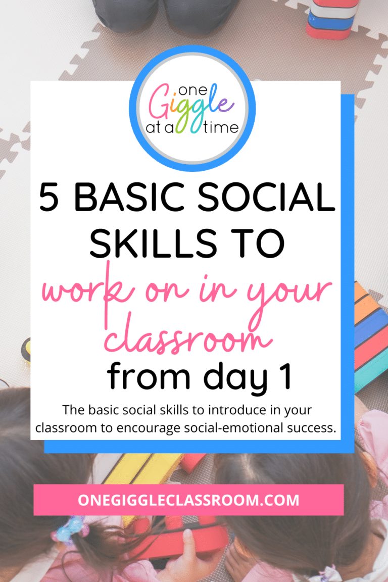 5 Basic Social Skills to Work on in Your Classroom From Day 1