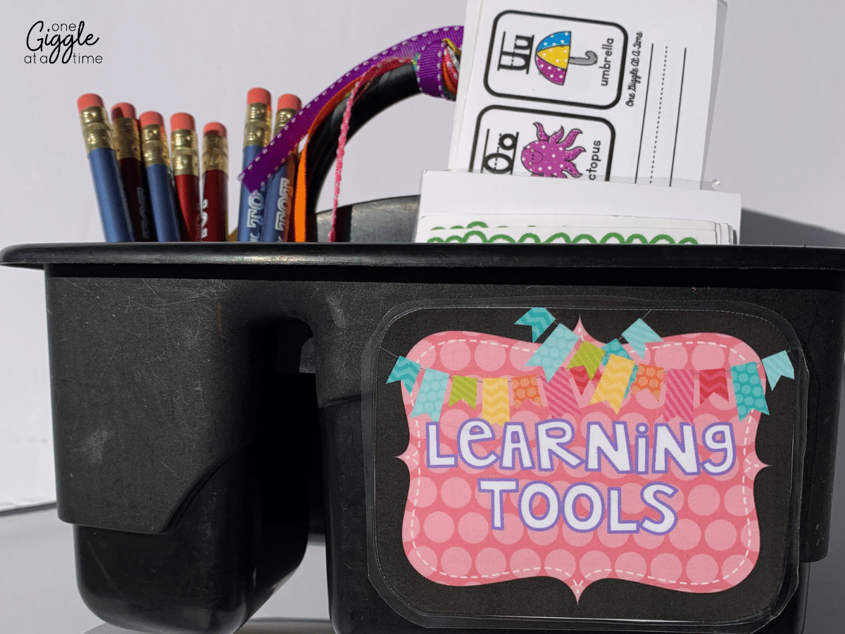 table-baskets-learning-tools-sign