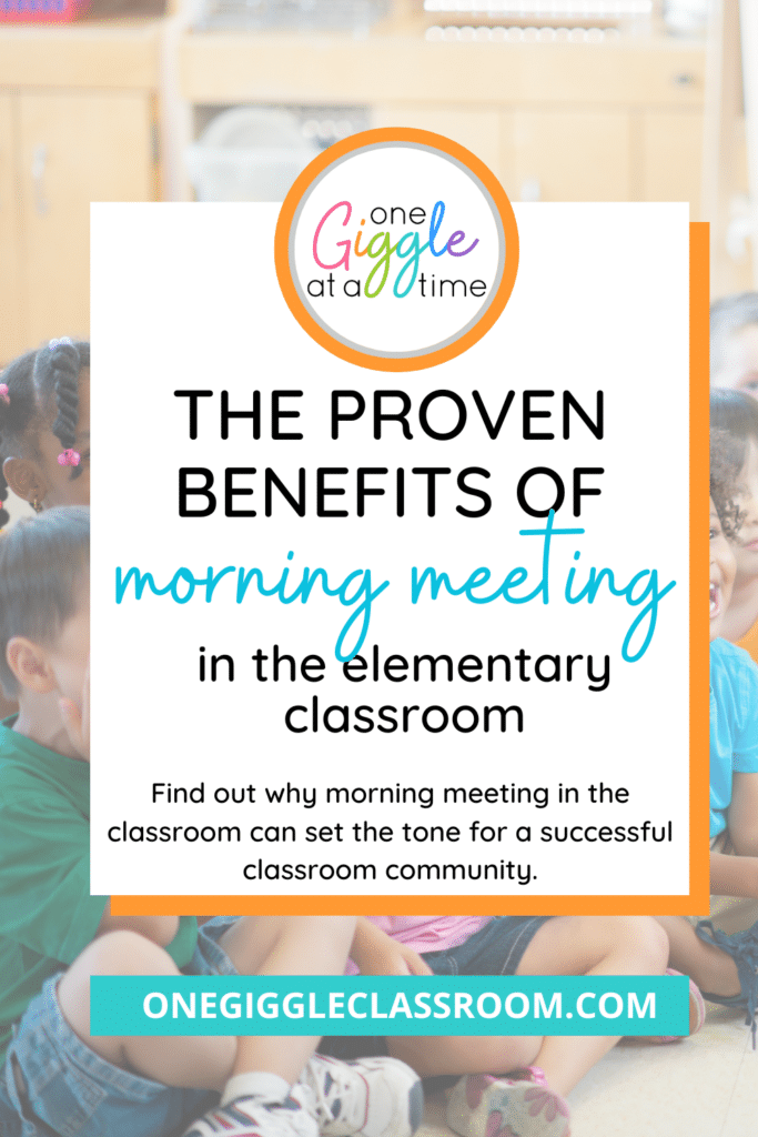 the proven benefits of morning meeting in the elementary classroom