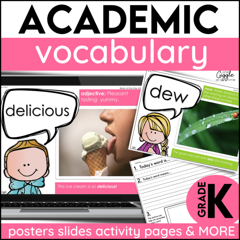 academic vocab grade k