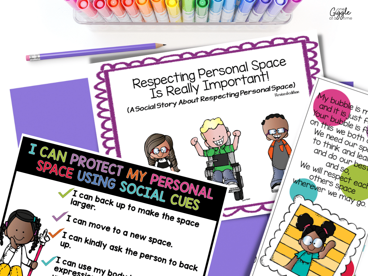 respecting personal space social skills story