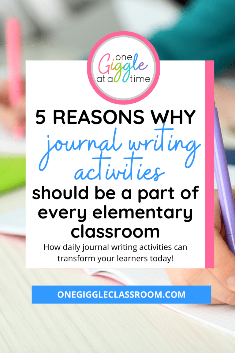 5 Reasons Why Daily Journal Writing Should be a Part of Every Elementary Classroom