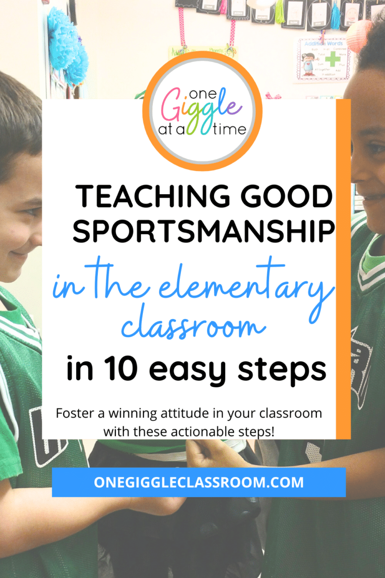 Teaching Good Sportsmanship in the Elementary Classroom in 10 Easy Steps