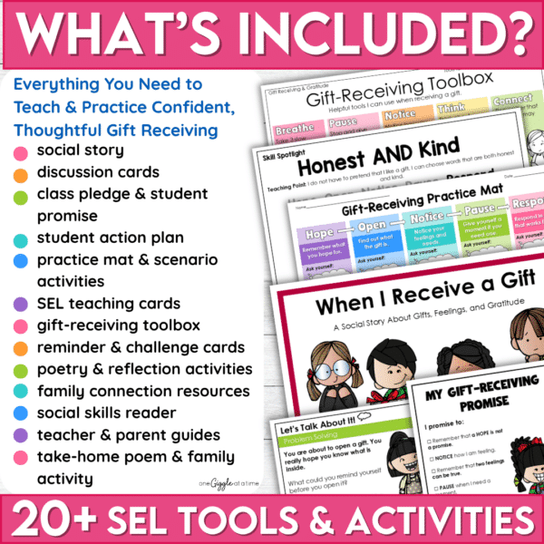 Receiving Gifts Social Story & Gratitude SEL Toolkit Feelings & Social Skills Receiving Gifts Social Story & Gratitude SEL Toolkit Feelings & Social Skills