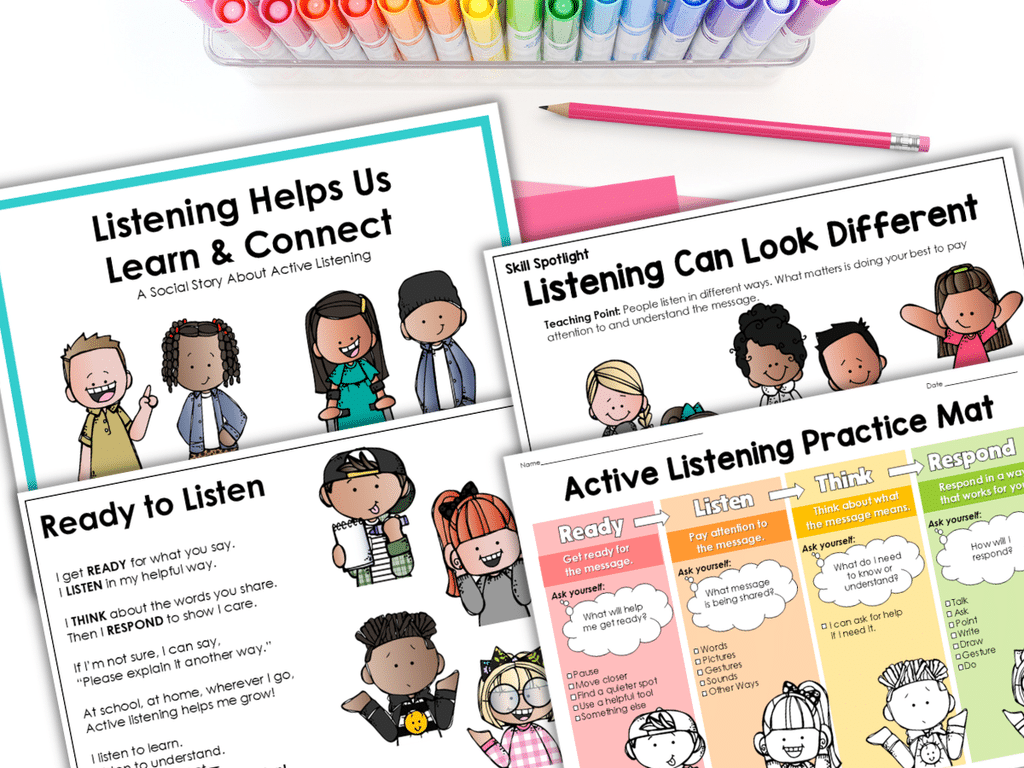 active listening social story and resources