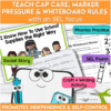 Editable responsibility pack for dry erase markers and whiteboards featuring phonics page, SEL poem, craft, and social story.