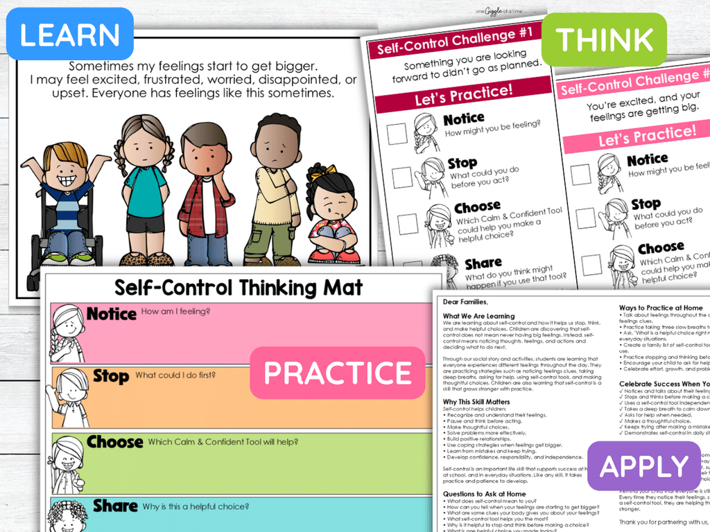 activities for teaching self-control to kids