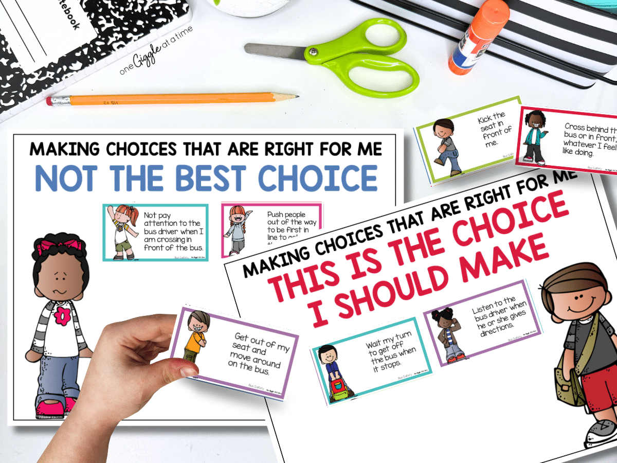 hands-on activities to teach school bus safety to kids