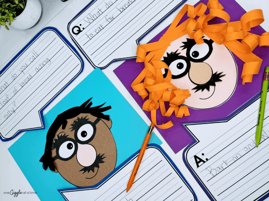 freebie kids jokes craft and writing activity