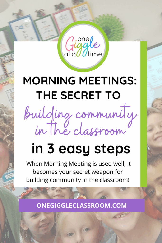 building community in the classroom using Morning Meeting