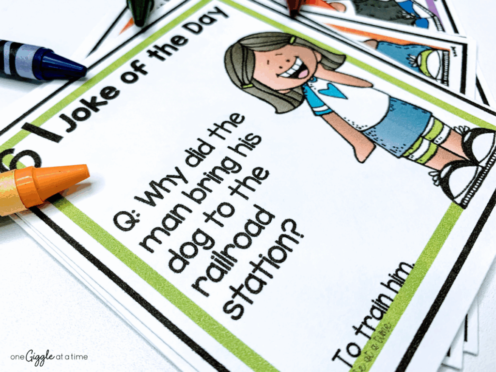 joke of the day to build classroom community