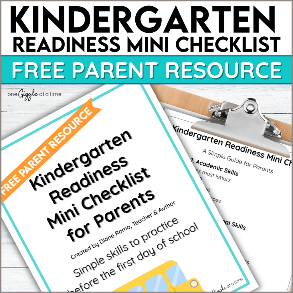 kindergarten readiness checklist opt in cover