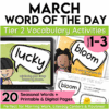 March Word of the Day Seasonal Tier 2 Vocabulary