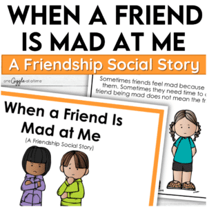 When a Friend Is Mad at Me – A Friendship Social Story