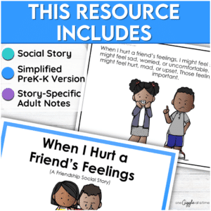 when i hurt a friends feelings whats included