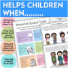 Personal space in the classroom whats included helps children when