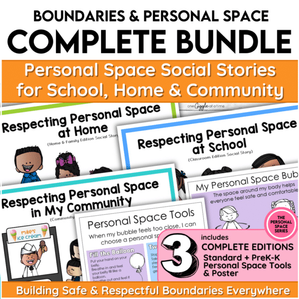 personal space and boundaries social stories bundle