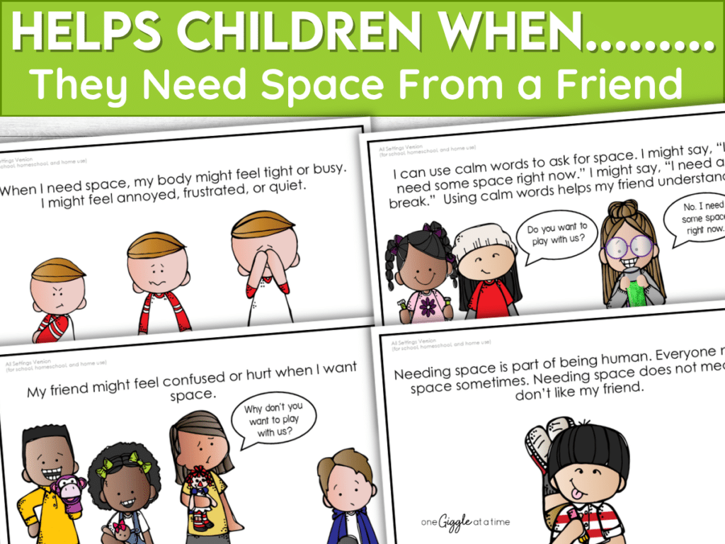 social story about personal space