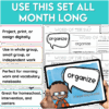 August Word of the Day Vocabulary Bundle grades 1-6