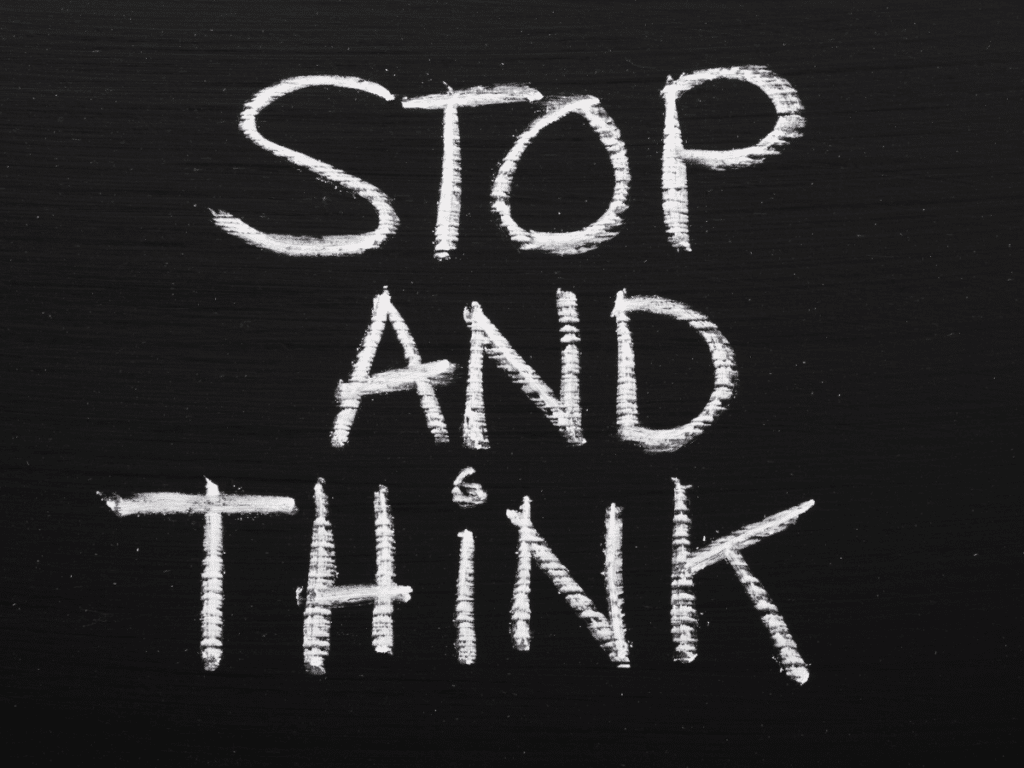 stop and think during friendship challenges