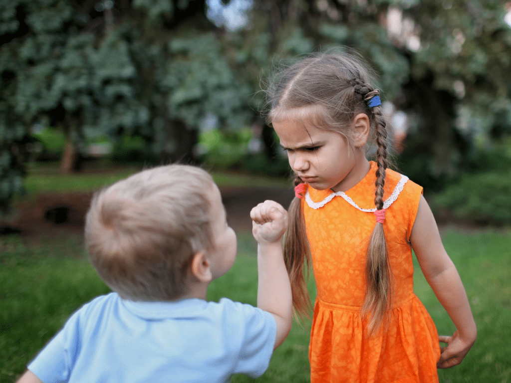 kids upset at each other due to big emotions