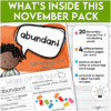 november vocabulary add on 4-6 thumb 1