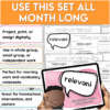 September Word of the Day Vocabulary Bundle grades 1-6