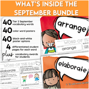 september vocab add on bundle