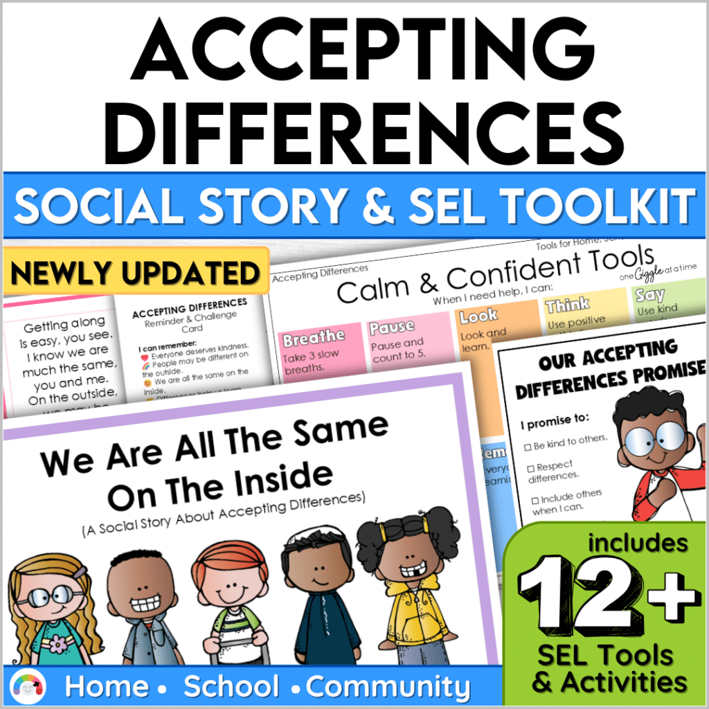 Accepting Differences Social Story & SEL Activities | Inclusion, Kindness & Respect Lessons