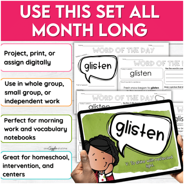 December Word of the Day Bundle Vocabulary Add on Pack for grades 1-6 December Word of the Day Bundle Vocabulary Add on Pack for grades 1-6